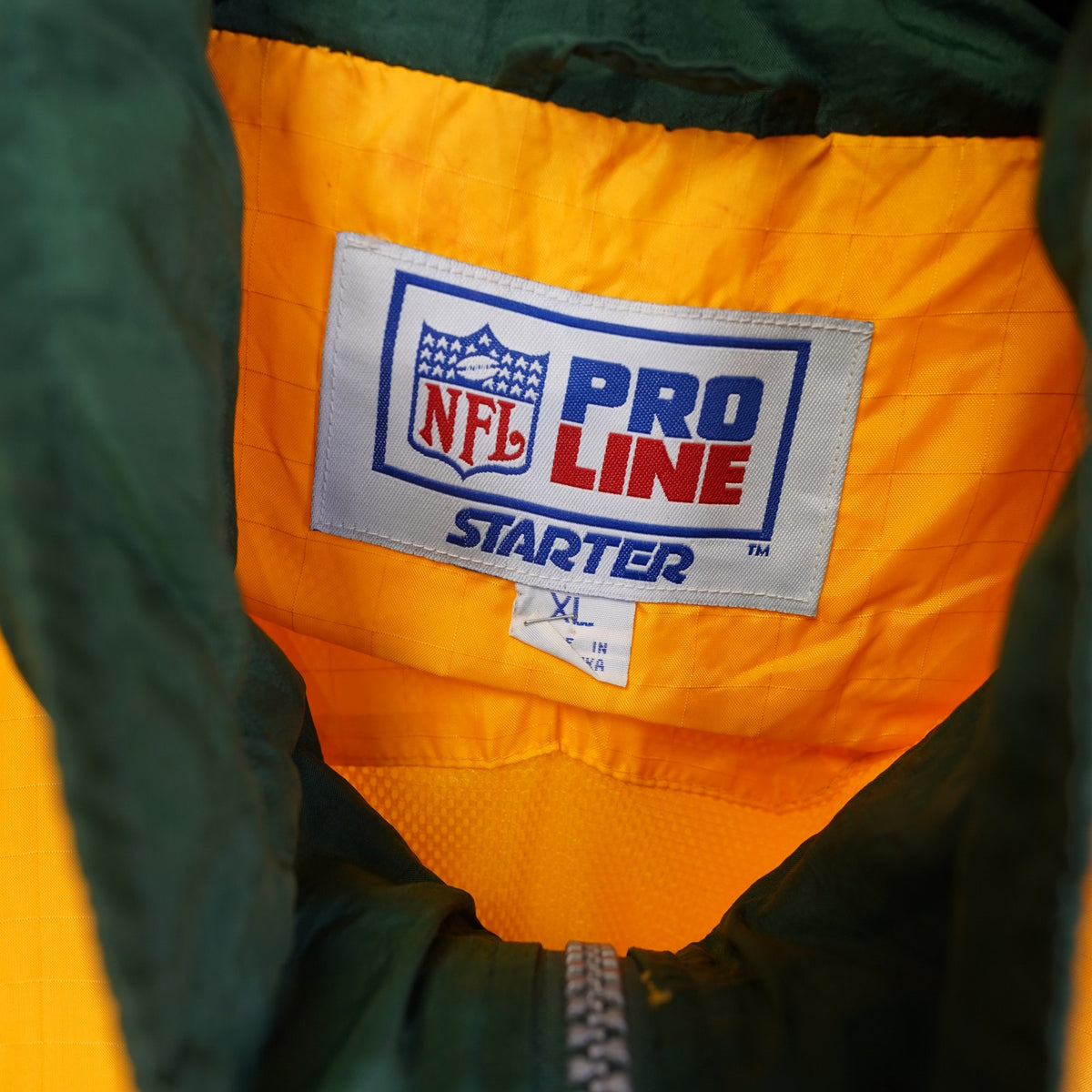 Vintage (XL) Green Bay Packers Starter NFL Pro Line Windbreaker Men's XL Green 90s