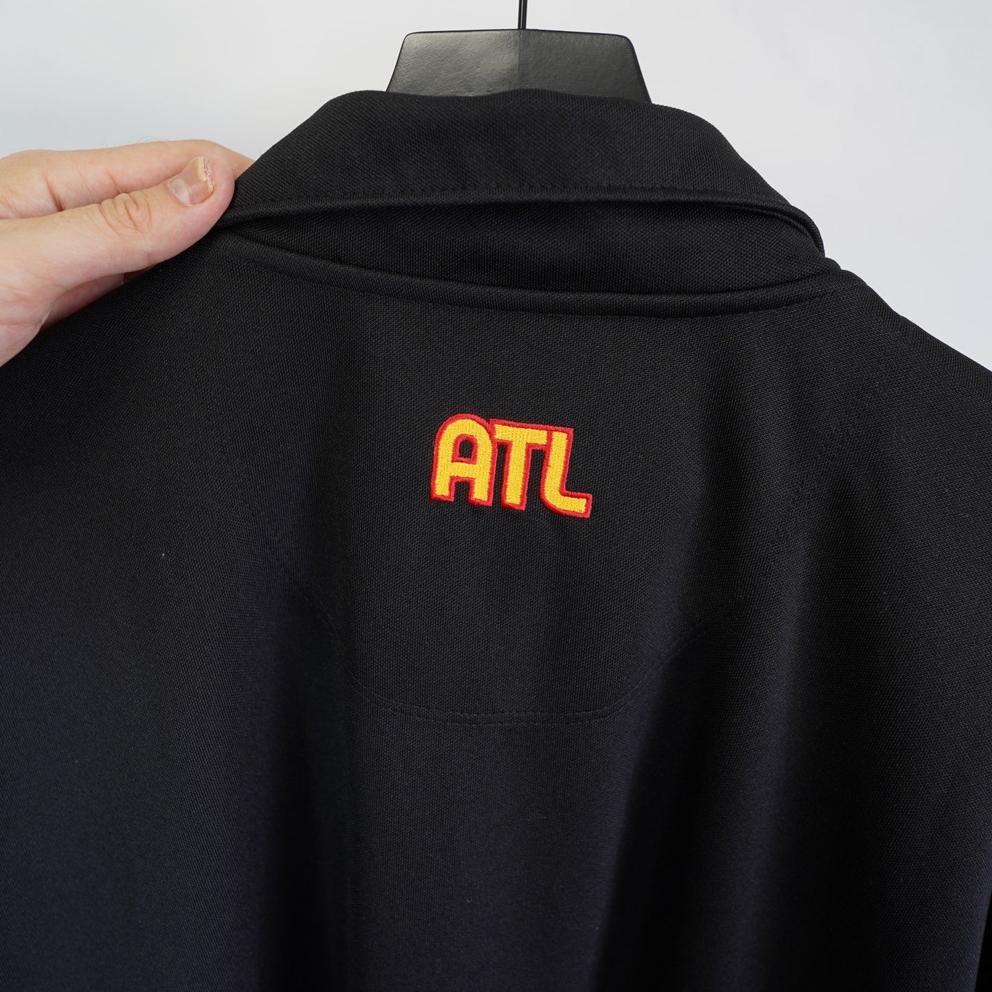 (XXL) Vintage Atlanta Hawks Team Nike NBA Sewn Shooting Warm Up Jersey Men's XXL Black