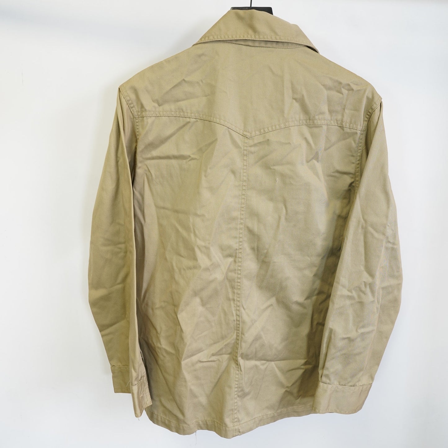 (L) True Vintage 1970s Sears Sportsman Field Hunting Shirt Men's L Khaki Work Shirt