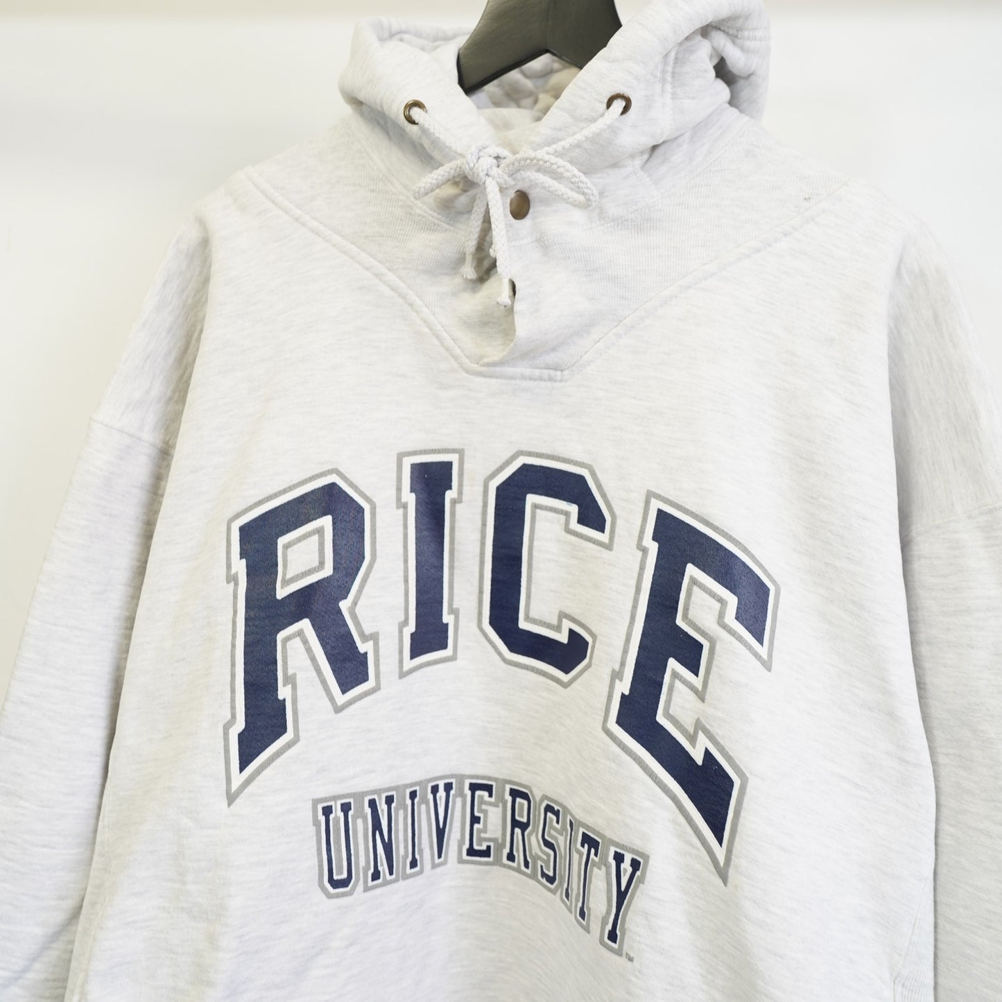 (XXL) Vintage Rice University Owls Russell Athletic Hoodie Men's XXL Heather Gray 90s