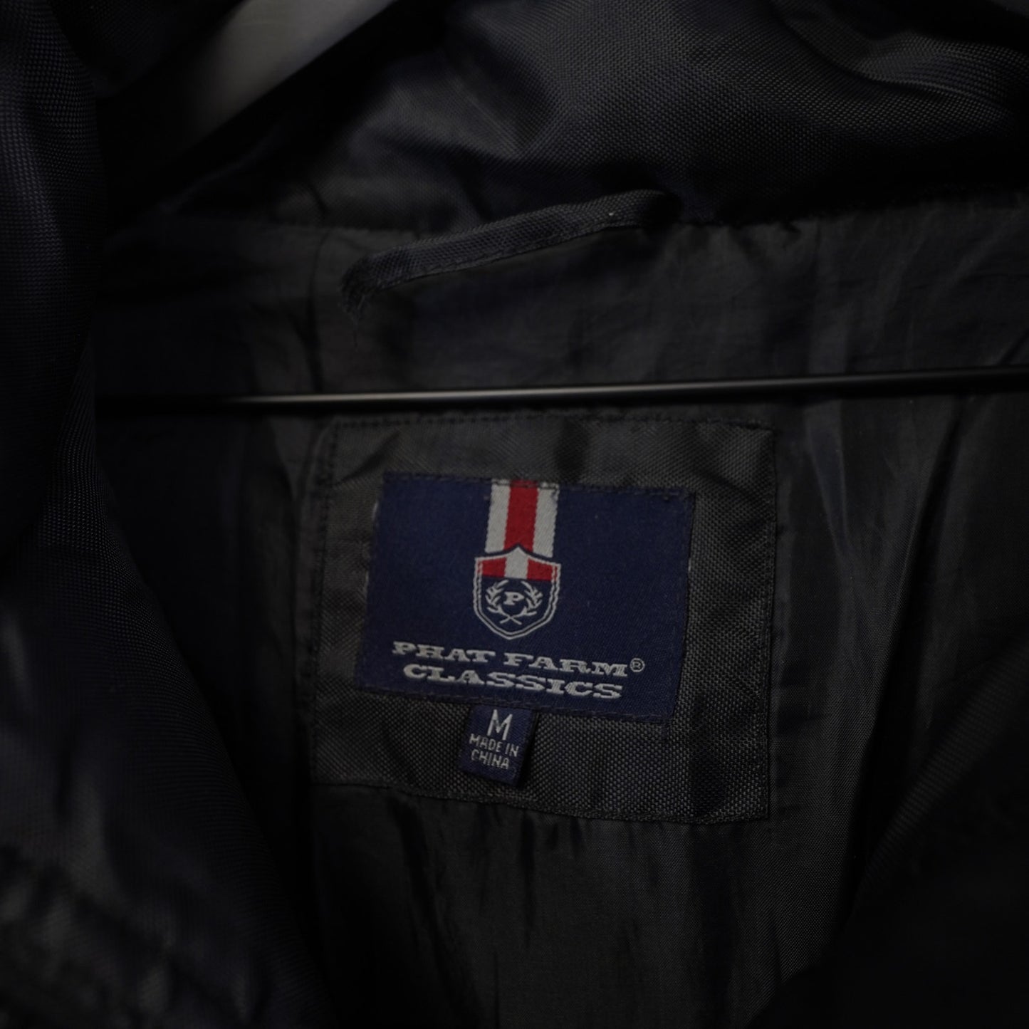 (M) Phat Farm Classics Puffer Jacket Heavy Winter Parka Coat Hip Hop Y2K