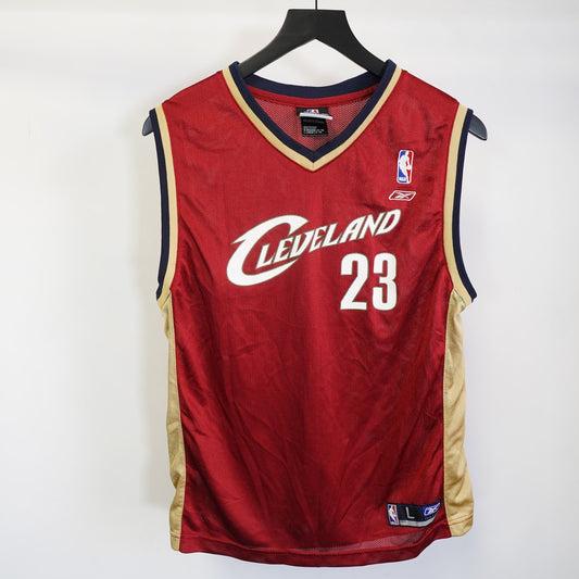 (Kids L) Vintage Lebron James Cleveland Cavaliers Reebok Basketball Jersey Youth L Kids