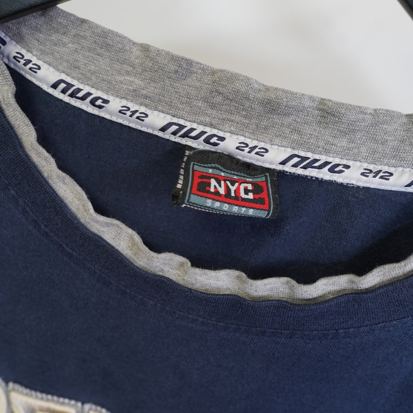 (L) Vintage Dirty South Embroidered Y2K Hip Hop T-Shirt Men's L Navy Blue 2000s
