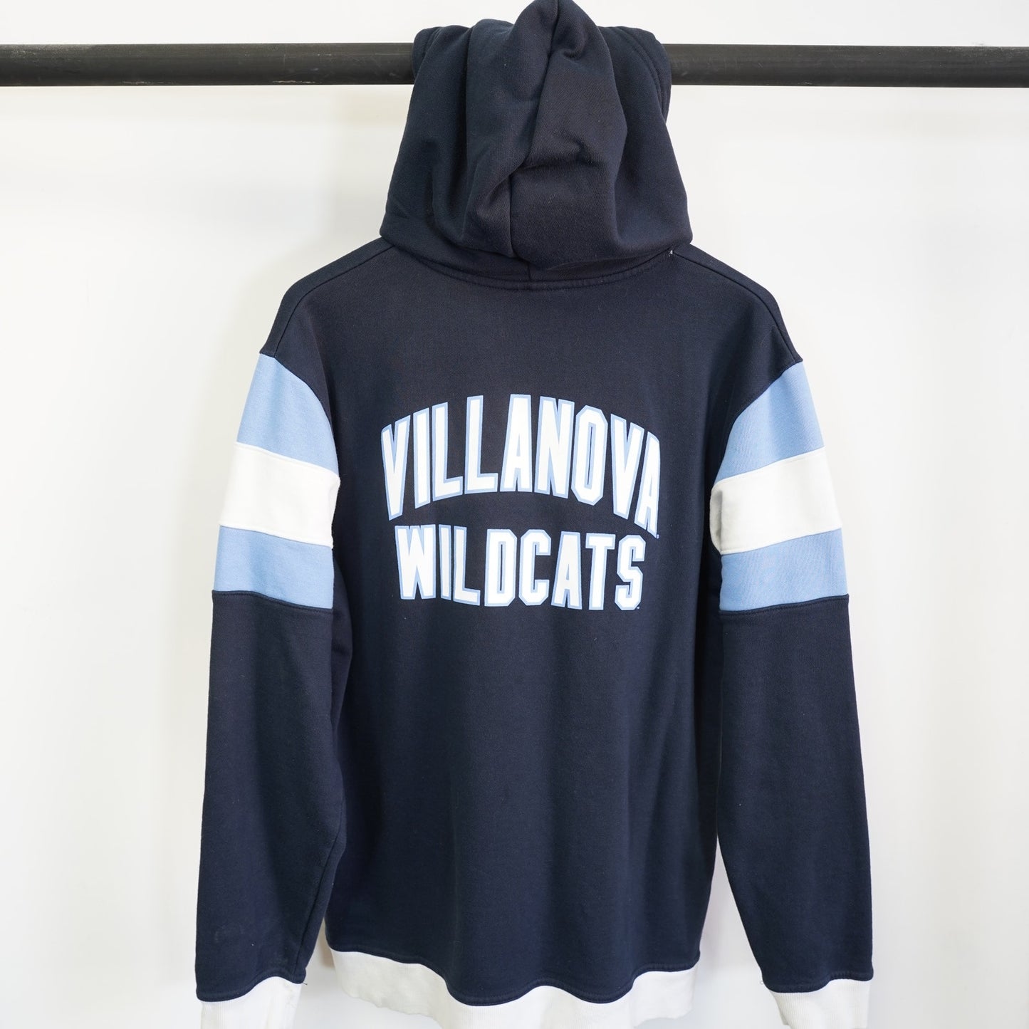 (XL) Vintage Villanova University Wildcats Champion Hoodie Men's XL Blue Cut & Sew