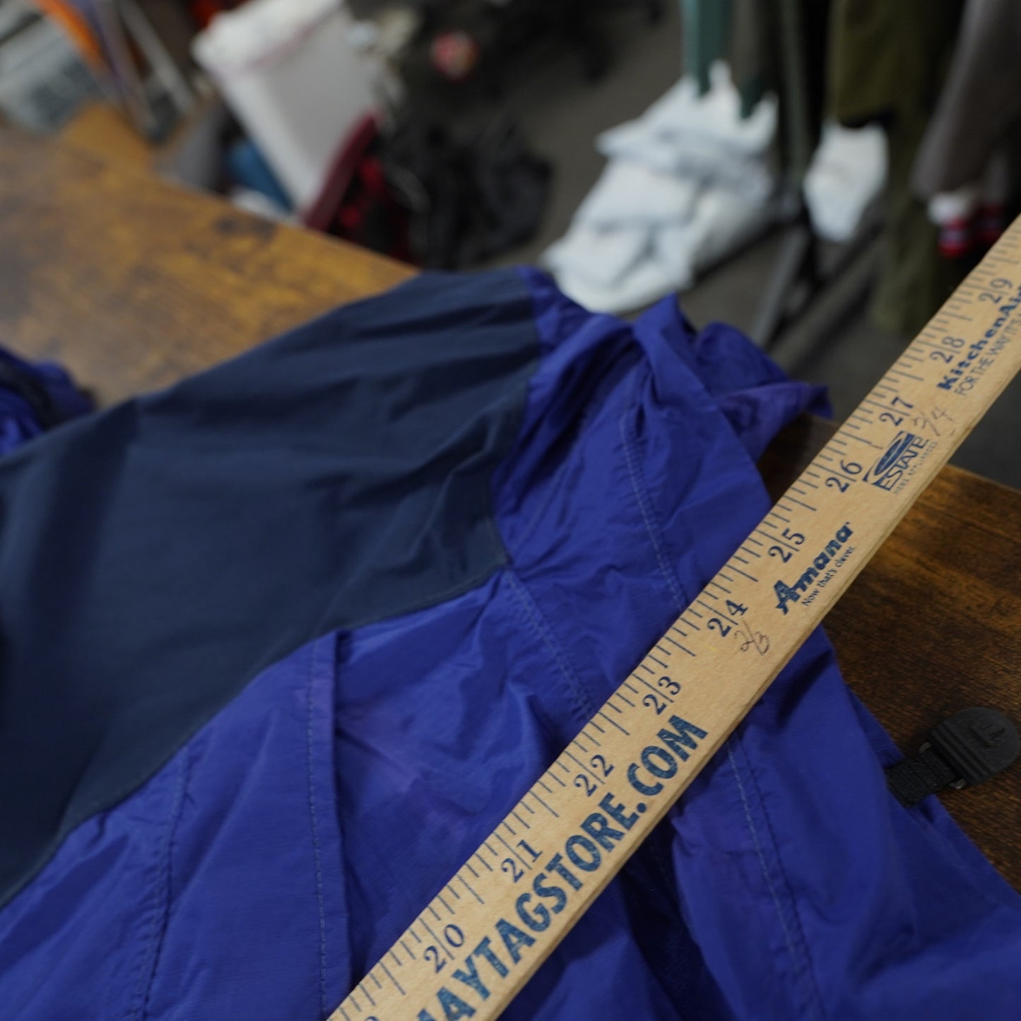 (Women's L) Vintage Columbia Titanium Omni-Tech Windbreaker Rain Coat Ladies L Blue 90s