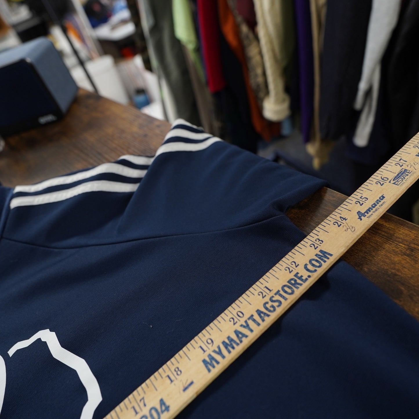 (L) Rice University Owls Adidas Volleyball Hoodie Men's L Navy Blue White Cold Ready