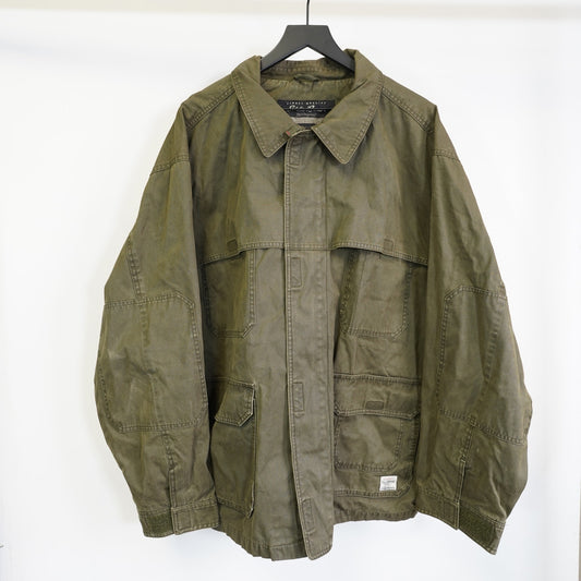 (XXL) Vintage Eddie Bauer Military Field Jacket Barn Chore Coat Men's XXL Green