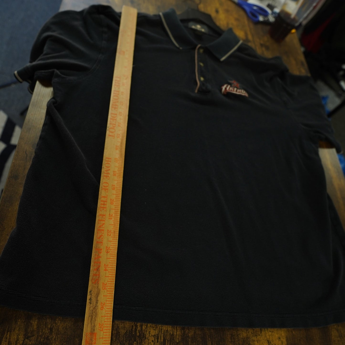 (XL) Vintage Houston Astros Black Sewn Antigua Polo Shirt Men's XL Black Y2K Baseball