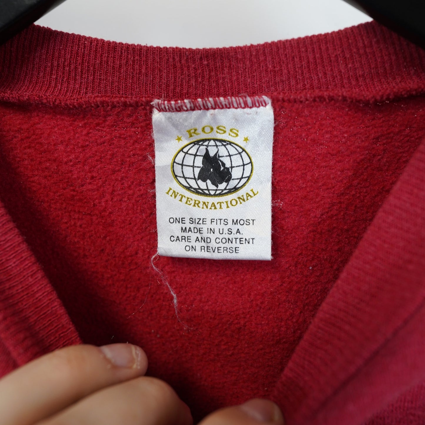 (M) BOXY Vintage Wisconsin Badgers Rose Bowl Cropped Sweatshirt Unisex M Red Boxy Fit 90s