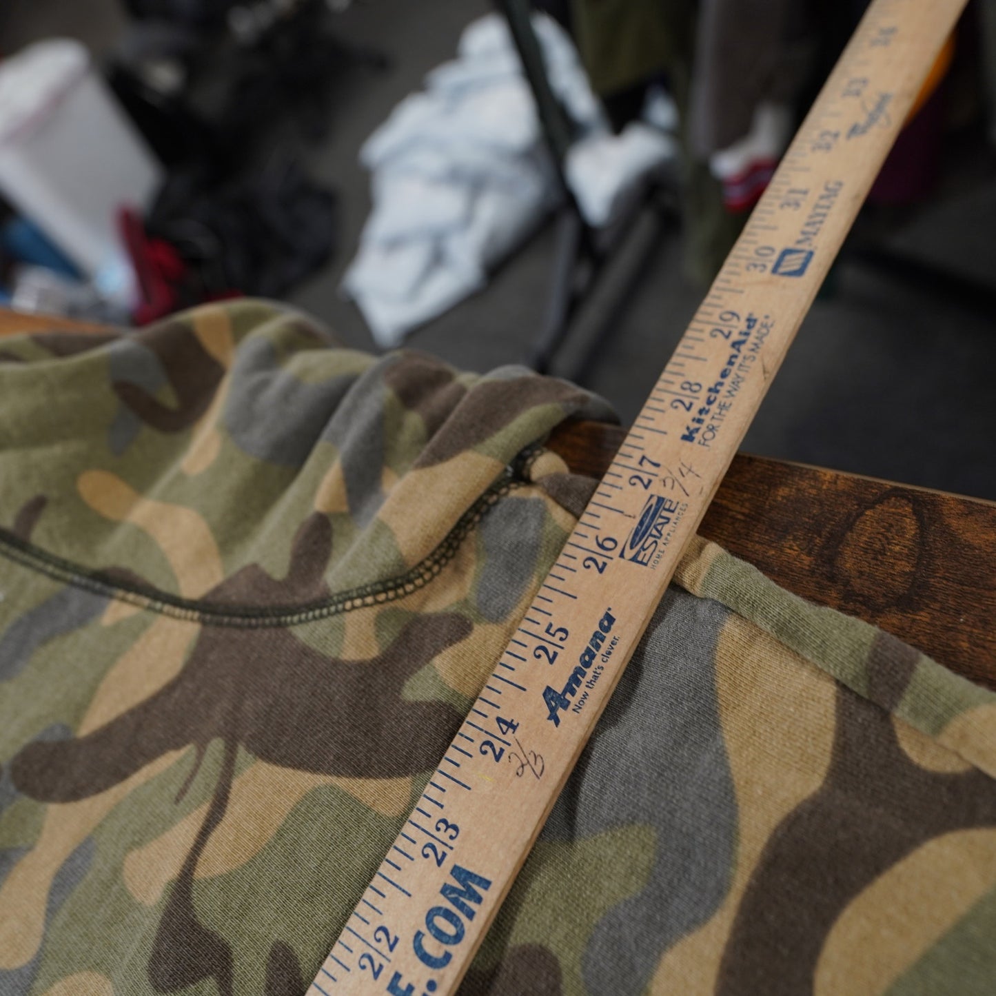 (XL) Vintage Aeropostale Y2K Camo Full Zip Hoodie Men's XL Green Military 2000s