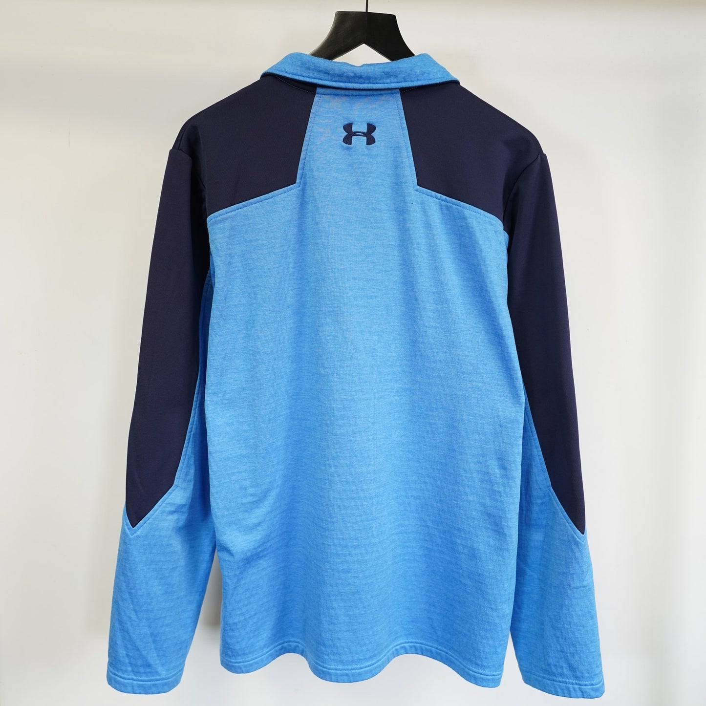 (L) Under Armour ColdGear Expanse 1/4 Zip Fleece Pullover Men's L Blue Golf