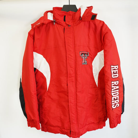 (Youth XL) Texas Tech Red Raiders Puffer Jacket Kids Youth XL 18/20 Embroidered Hooded
