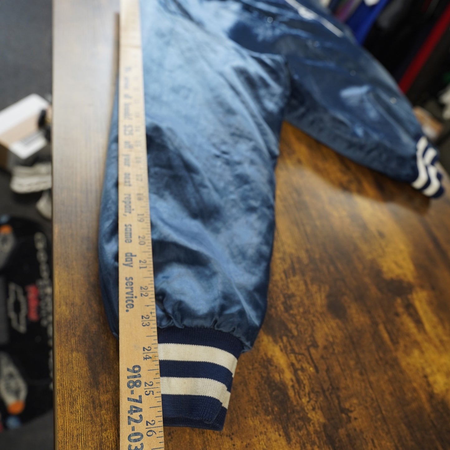 (XL) Vintage Swingster U.S. Navy Satin Jacket Men's XL Naval Academy Varsity Bomber