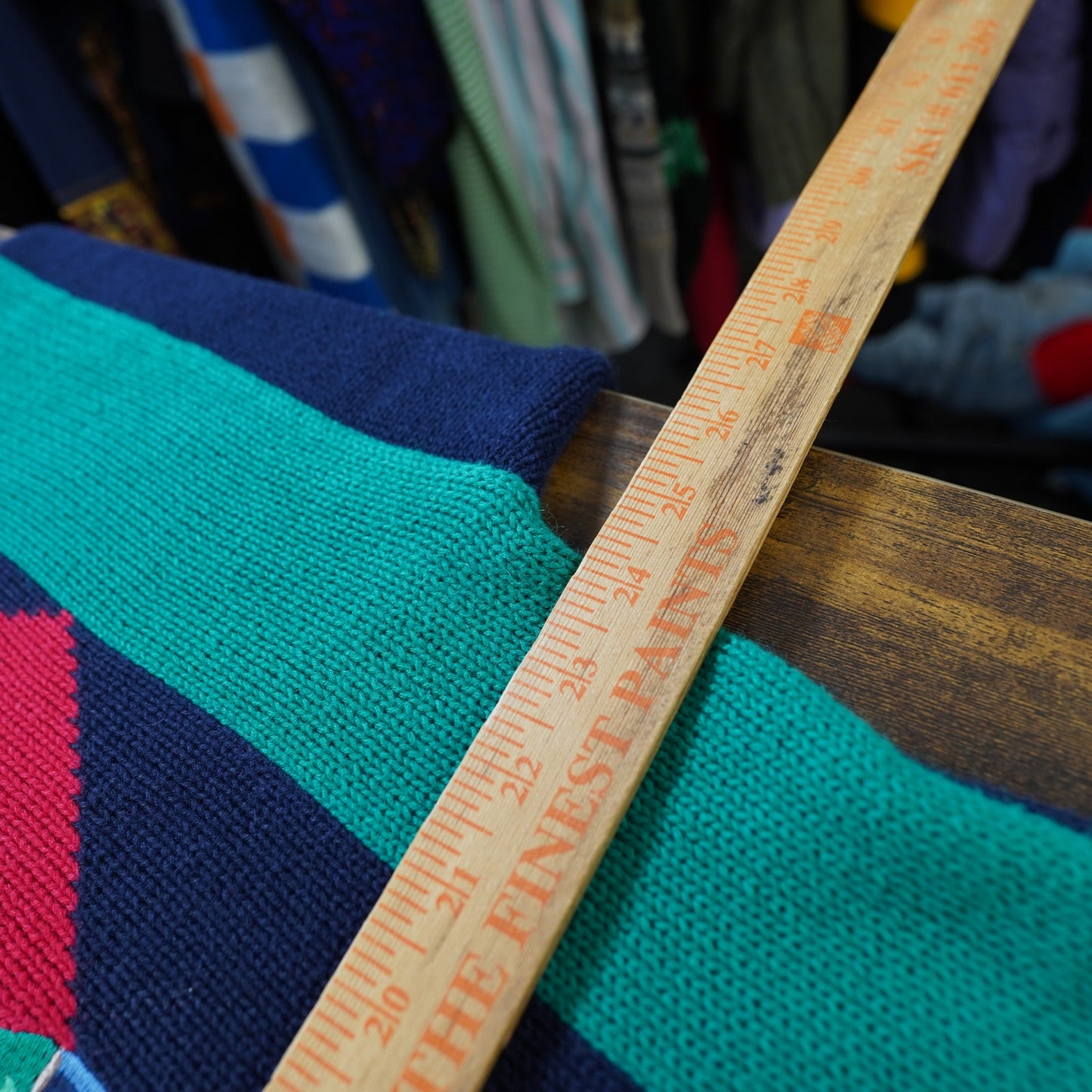 (L) Vintage Par Four Knit Golf Sweater V-Neck Men's L 90s Preppy Retro Aqua Blue