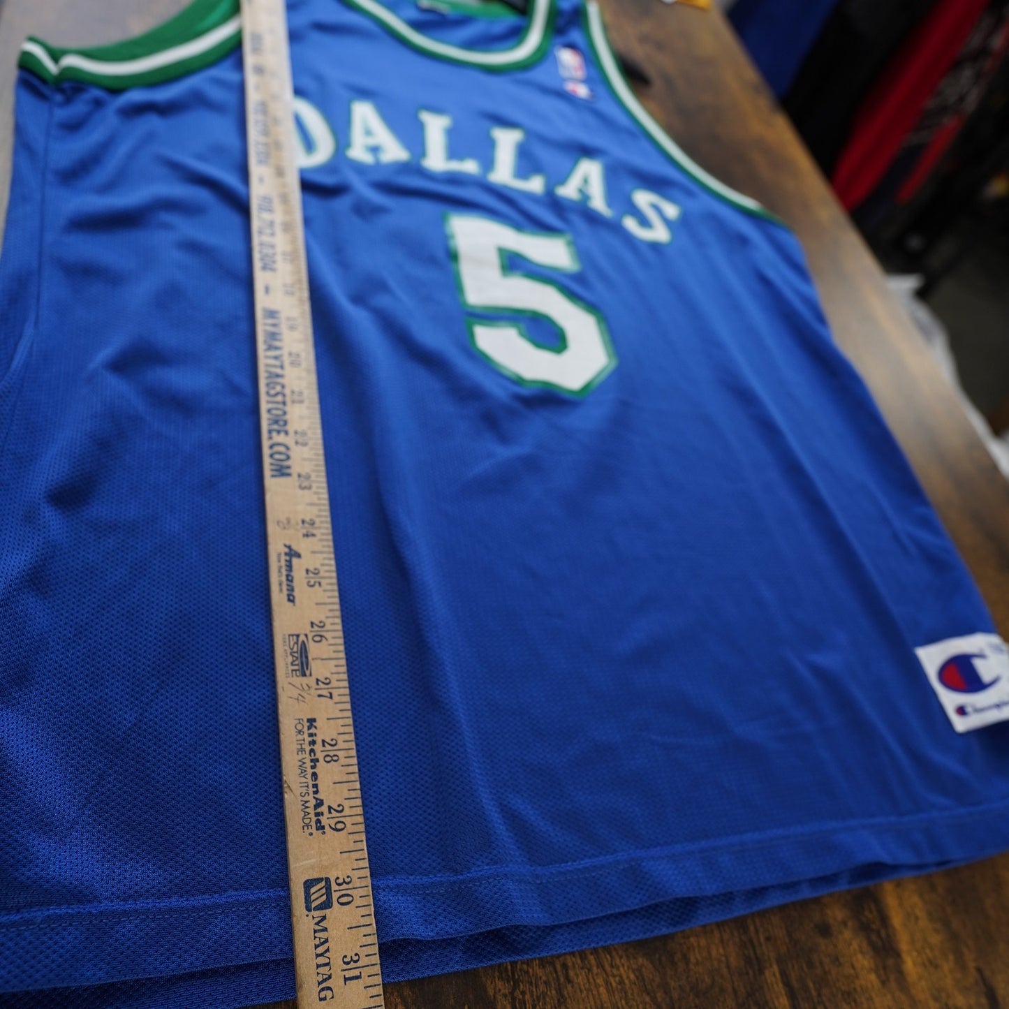 (XL) Vintage Champion Jason Kidd Dallas Mavericks Basketball Jersey Men's XL 48 Blue