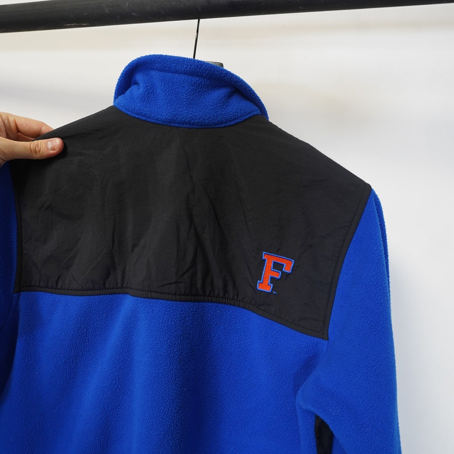 (S) University of Florida Gators Columbia Fleece Full Zip Jacket Men's S Sewn Blue