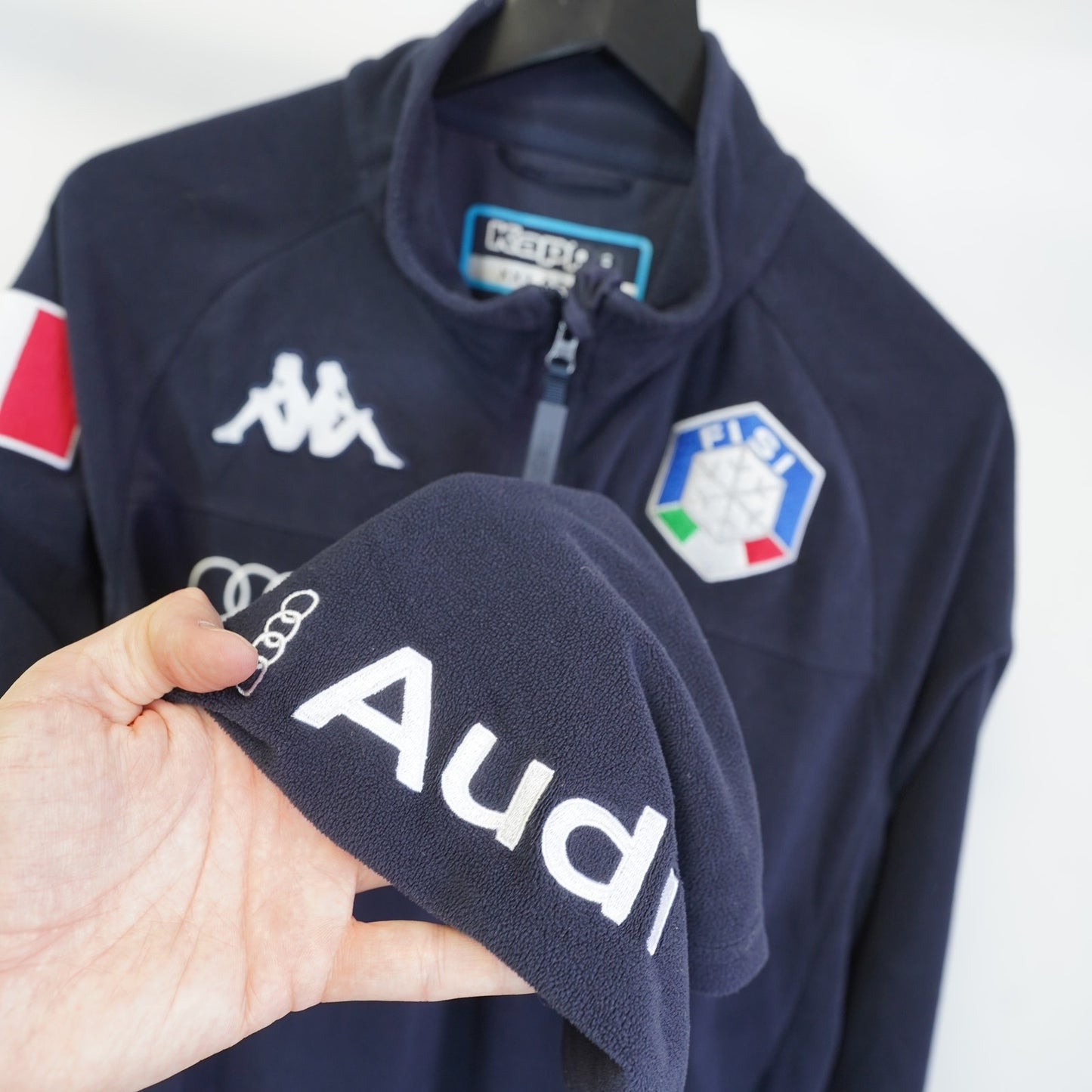 (XXL) Vintage Kappa Audi Formula 1 Racing Fleece Jacket Men's XXL Blue Stitched F1