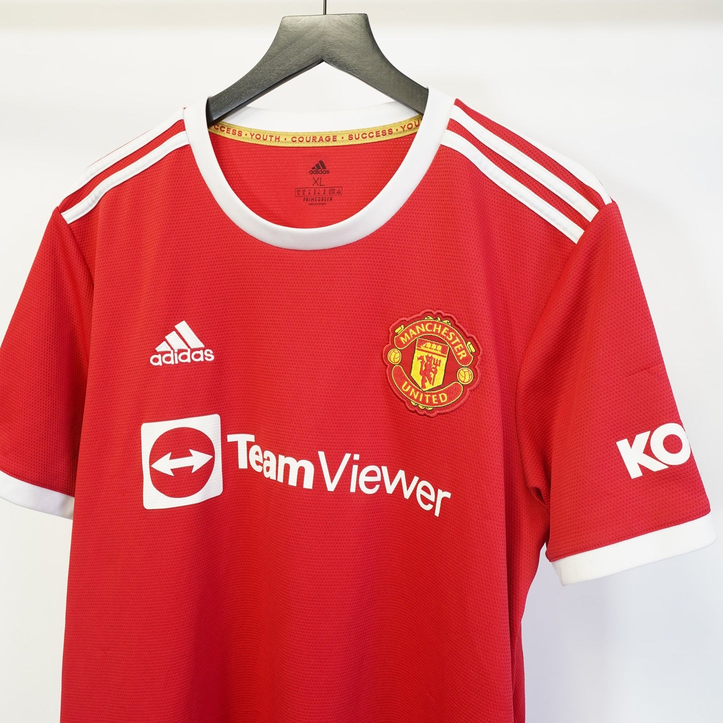 (XL) Adidas Manchester United Jadeo Sancho Soccer Jersey Men's XL Red White Futbol
