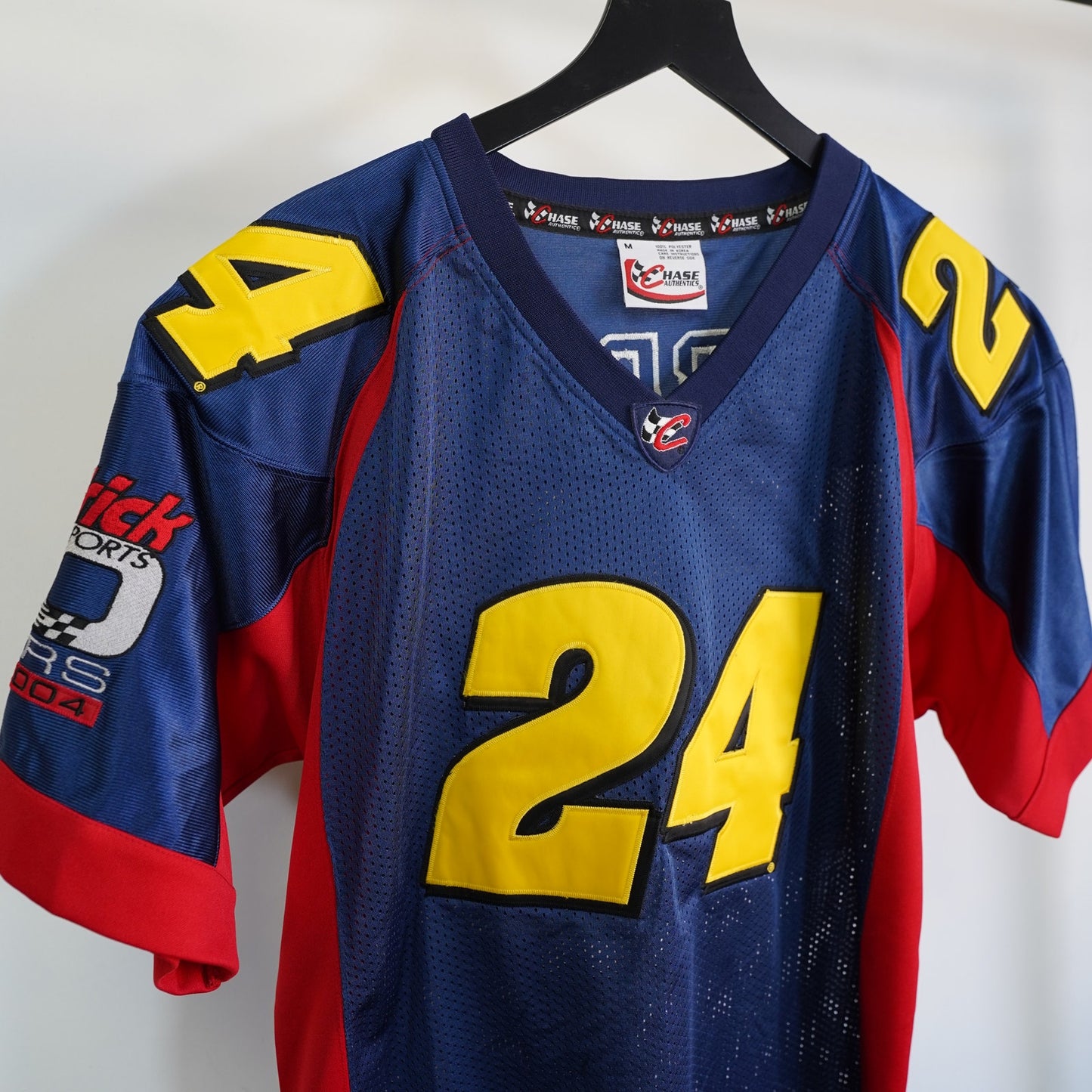(M) Jeff Gordon Chase Authentic Nascar Sewn Jersey Men's M Blue Y2K Racing Shirt