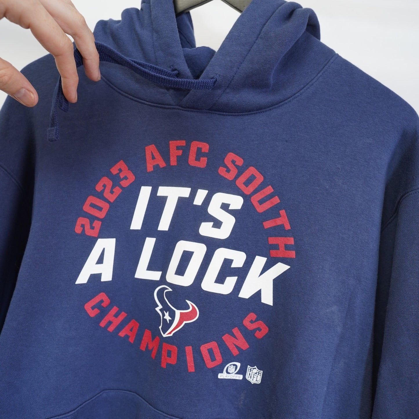 (XXL) Houston Texans Nike Team NFL Hoodie Men's Navy Blue Tech Football Dri-Fit