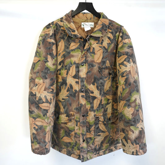 (L) Vtg 90s Gander Mountain Jacket Mens L Kelly Cooper Tru-Leaf Camouflage Hunting