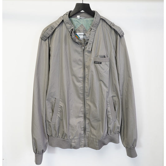 (XLT) Vintage Members Only Essential 80s Bomber Jacket Men's XLT Gray Europe Craft