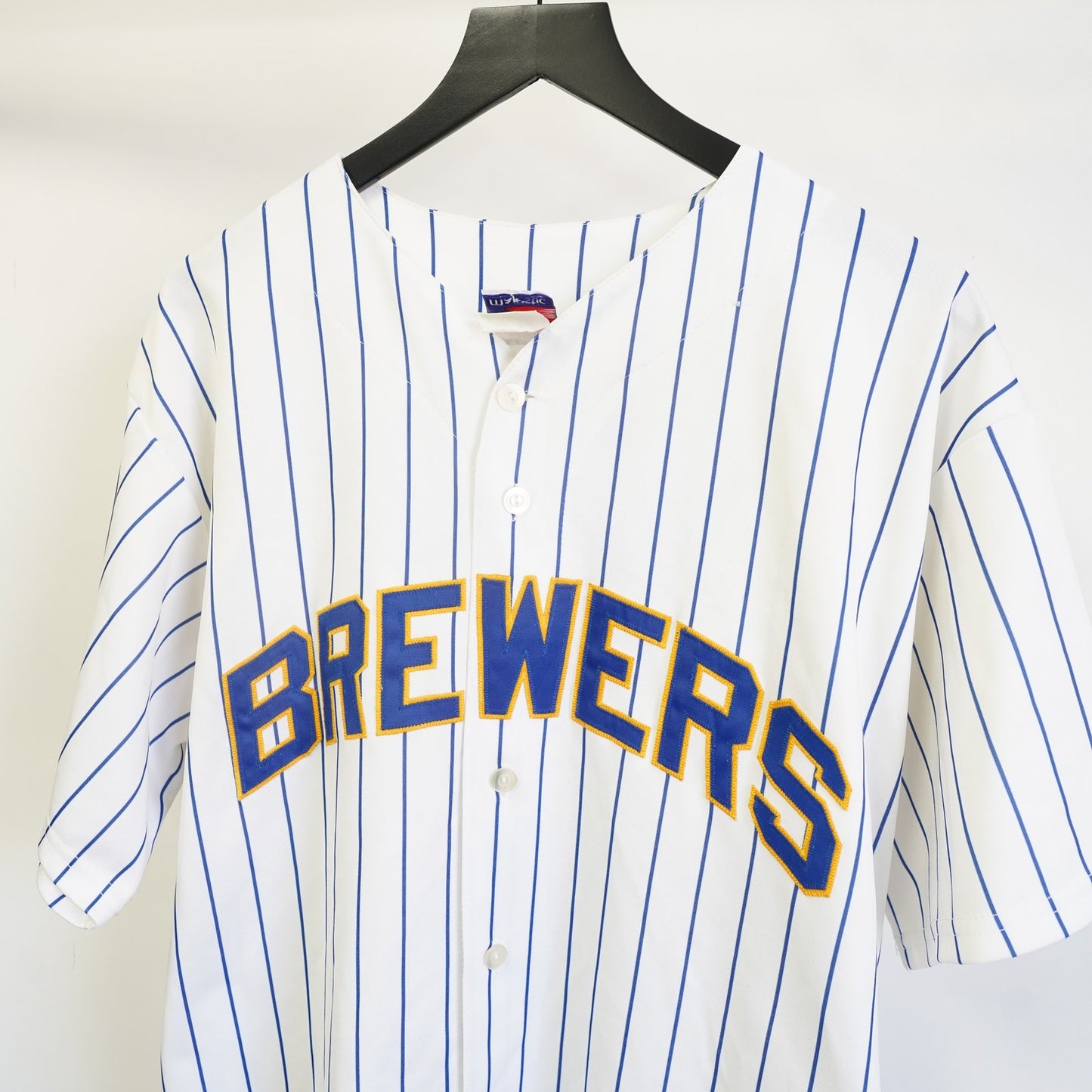 (XXL) Vintage Milwaukee Brewers Majestic Sewn Pinstripe J.J. Hardy Jersey Men's XXL