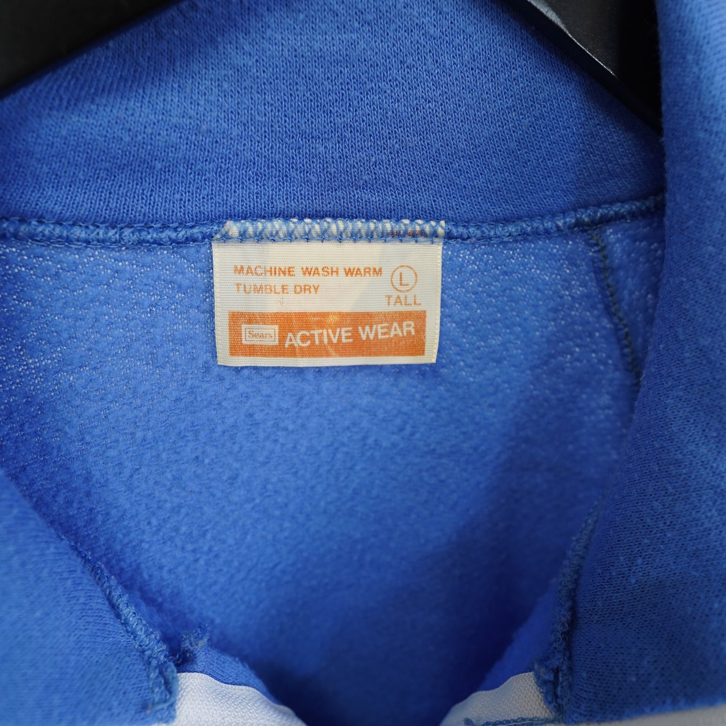 True Vintage 1970s Sears Full Zip Track Jacket Men's M Blue Retro Casual