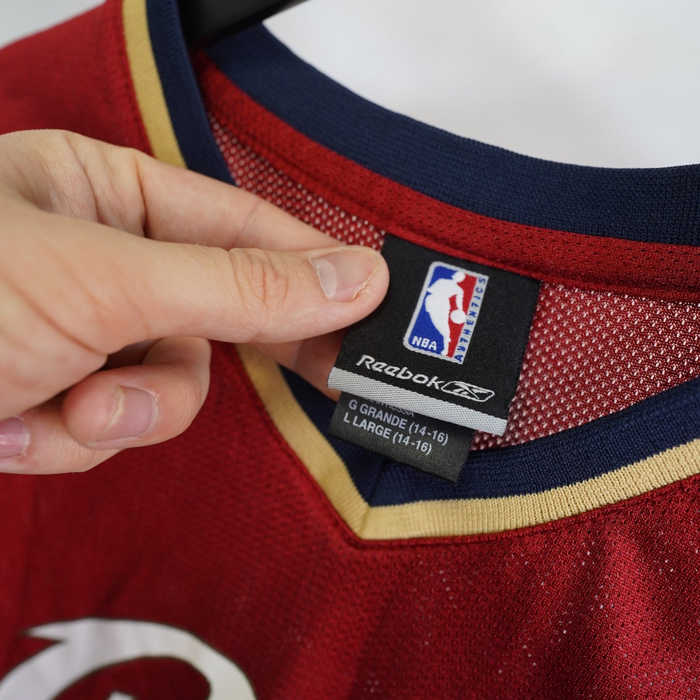 (Kids L) Vintage Lebron James Cleveland Cavaliers Reebok Basketball Jersey Youth L Kids