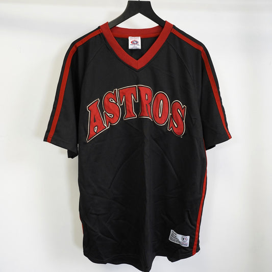 (L) Vintage 2000s Houston Astros Embroidered True Fan Jersey Men's L Black Y2K MLB