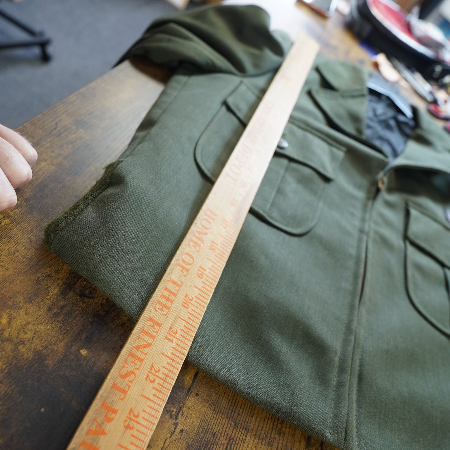 (S) Vintage 1950s NPS National Park Service Ranger Ike Jacket Uniform Gaberdine 38 S