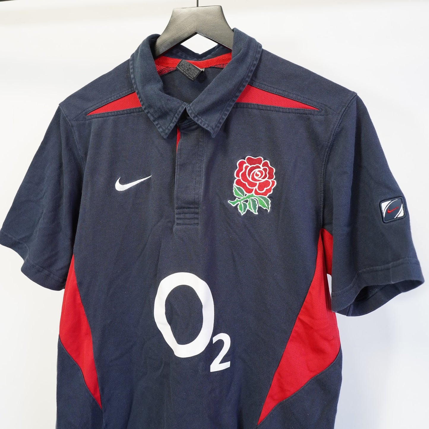 (XL) Vintage Nike England Rugby Union Home Polo Shirt 2004/2005 Jersey Men's XL Y2K