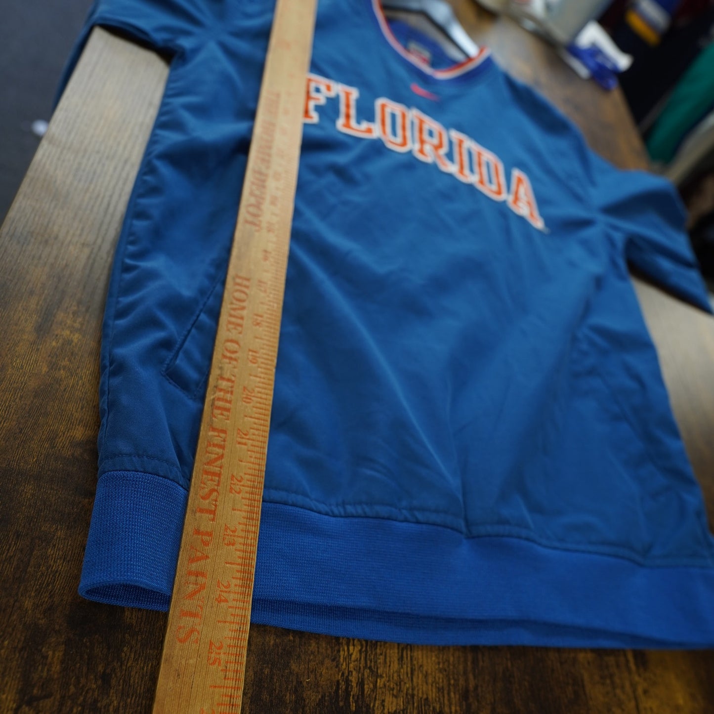(Kids M) Vintage Florida Gators Nike Center Swoosh Pullover Windbreaker Boys M Blue