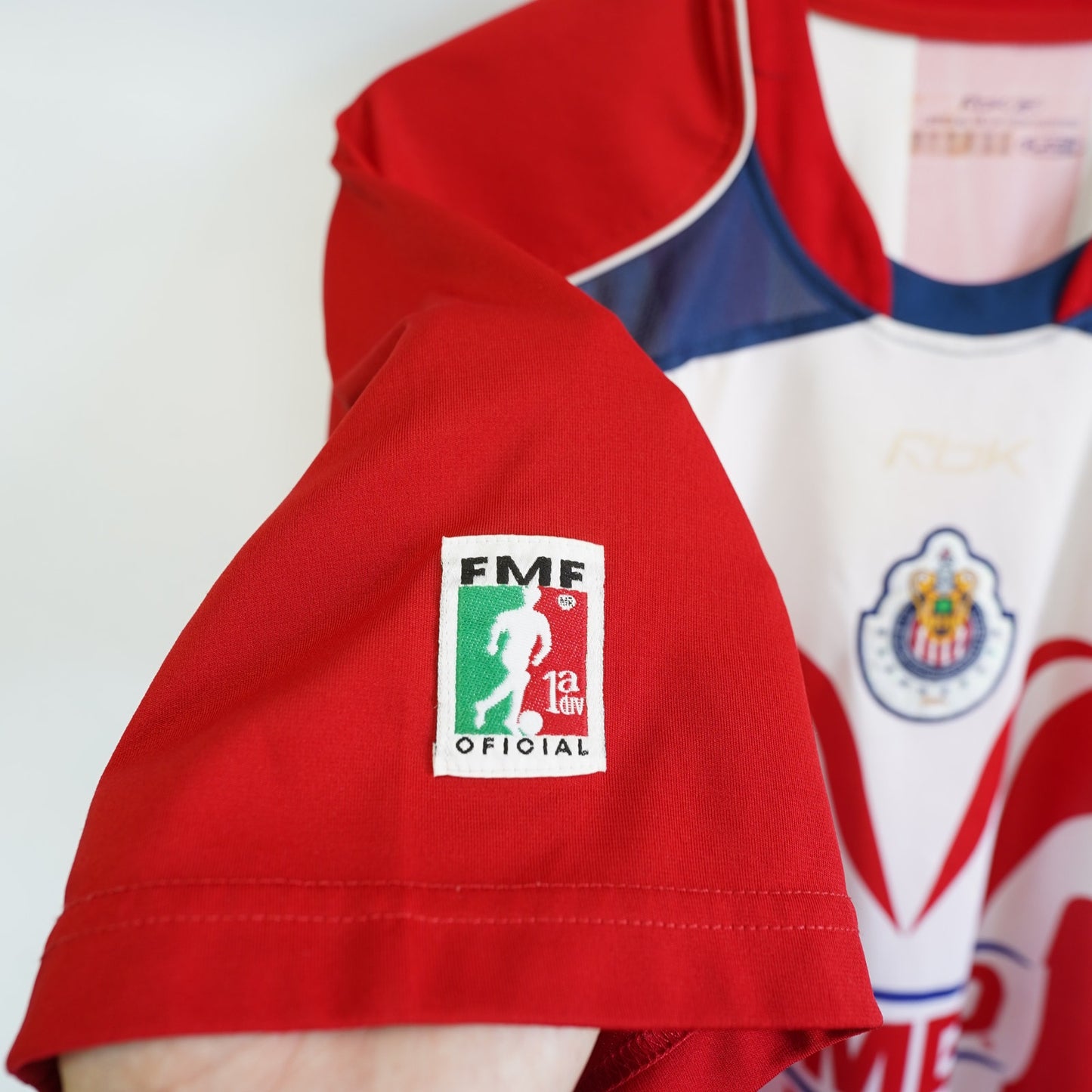 (L) Chivas de Guadalajara 2006–07 Reebok Home Soccer Jersey Men's L Red Futbol Kit