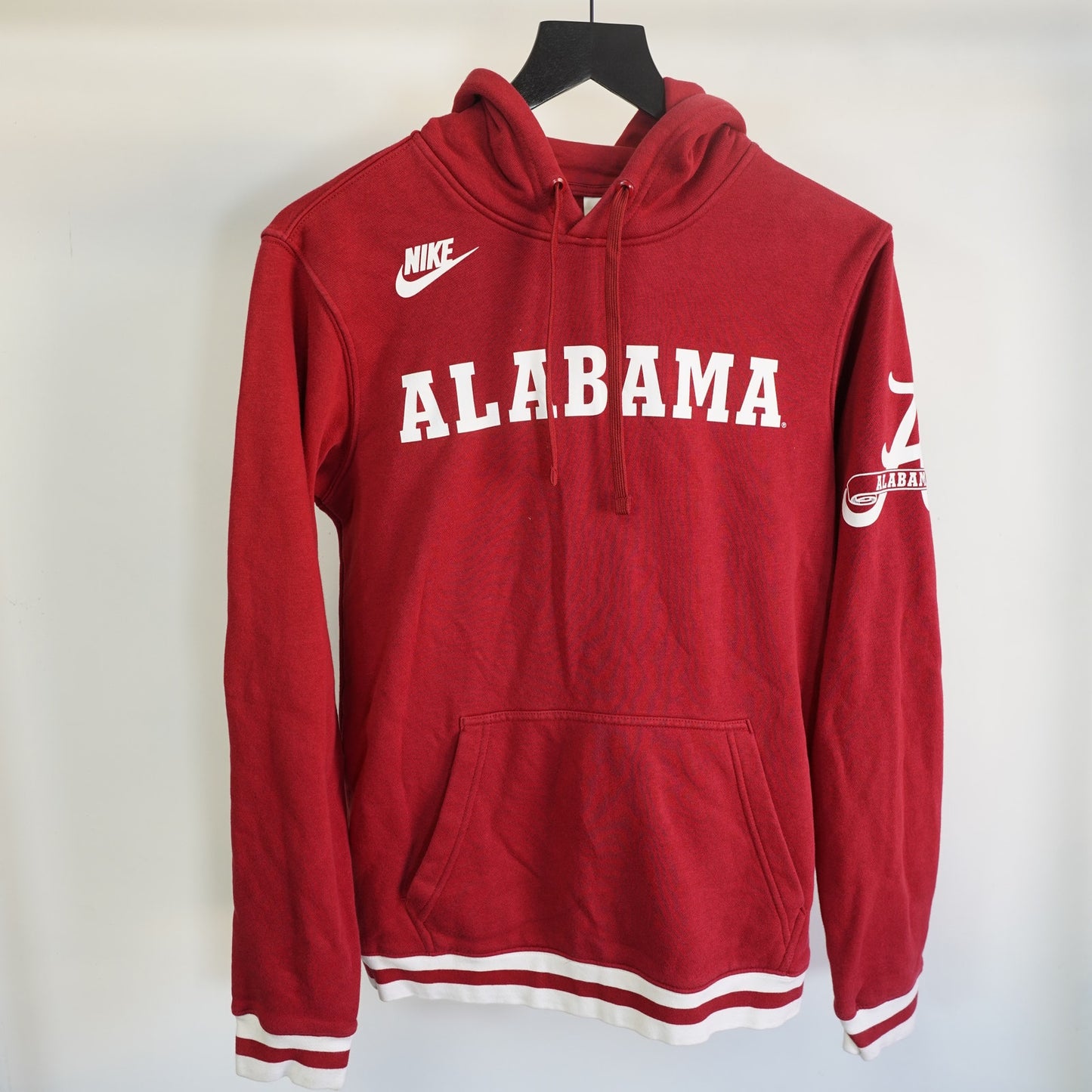 (S) Nike University of Alabama Crimson Tide Hoodie Men's S Red Pullover Sweatshirt