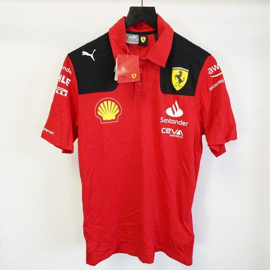 (S) New w/tags Puma Ferrari Formula 1 Racing Team Polo Shirt Men's S Red F1