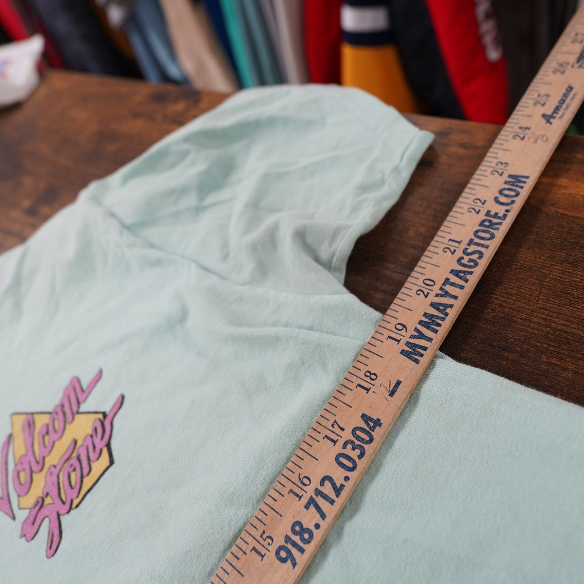 (M) Volcom Stone 2000s Vintage Surf T-Shirt Y2K Skate Men's M Blue Tropical