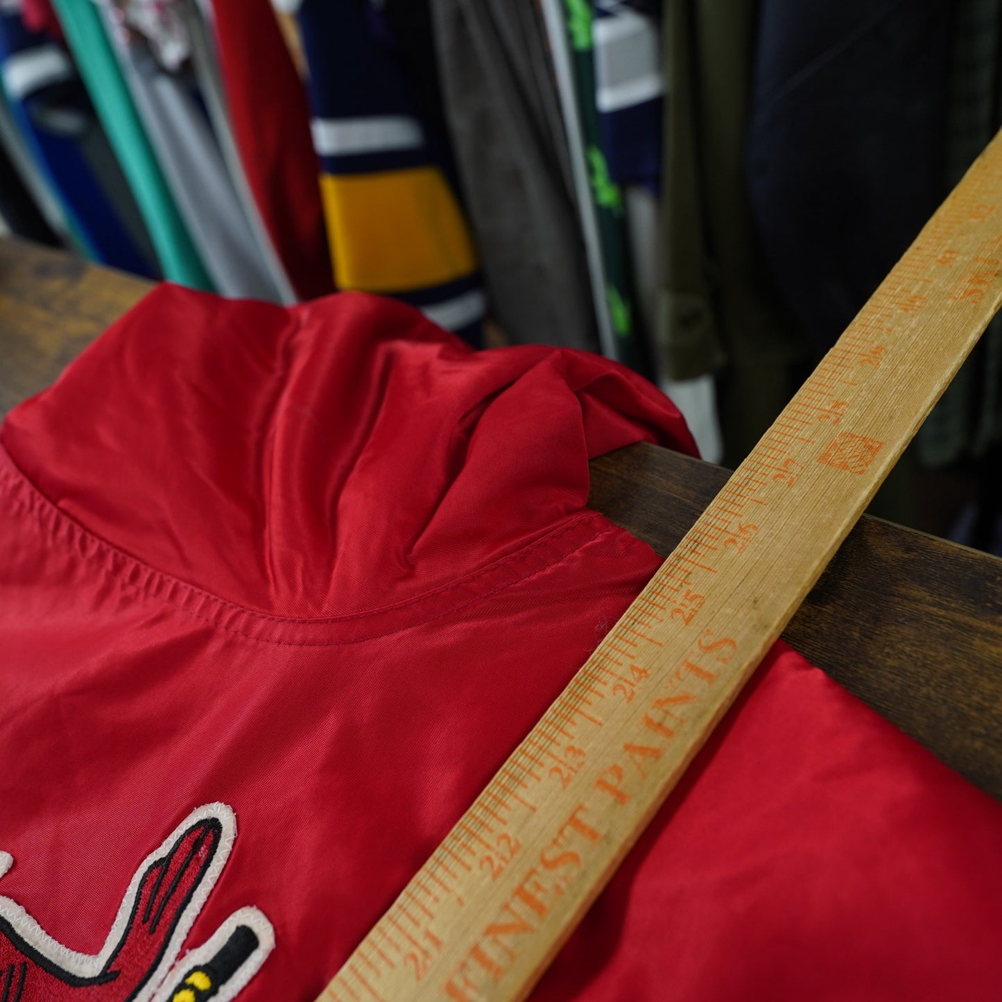 (L) Vintage St. Louis Cardinals Starter Satin Jacket Men's L red Embroidered 90s MLB
