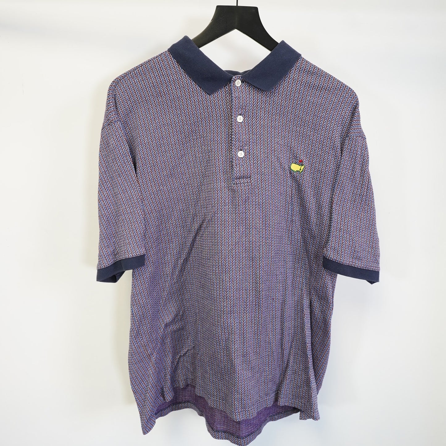 (L) Vintage The Masters Augusta National Golf Shop Polo Shirt Men's L 90s Retro Knit