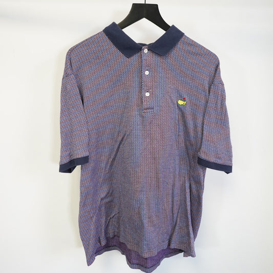 (L) Vintage The Masters Augusta National Golf Shop Polo Shirt Men's L 90s Retro Knit