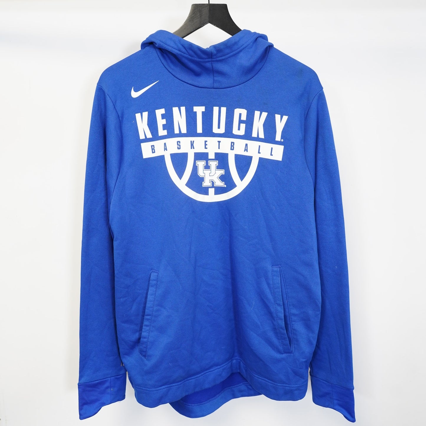 (L) University of Kentucky Wildcats Nike Elite Basketball Hoodie Men's L Blue