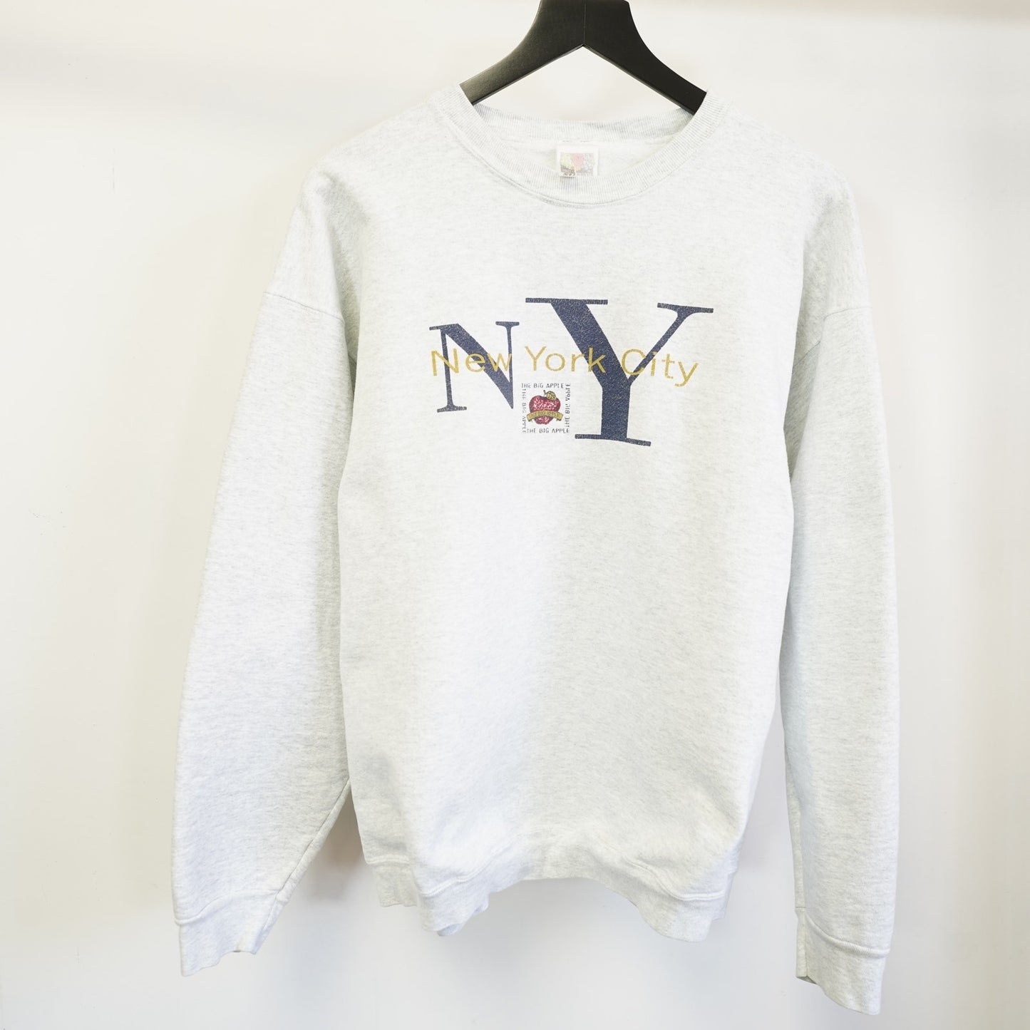 (XL) Vintage 90s New York City Tourist Sweatshirt Men's XL Heather Gray Retro Indie