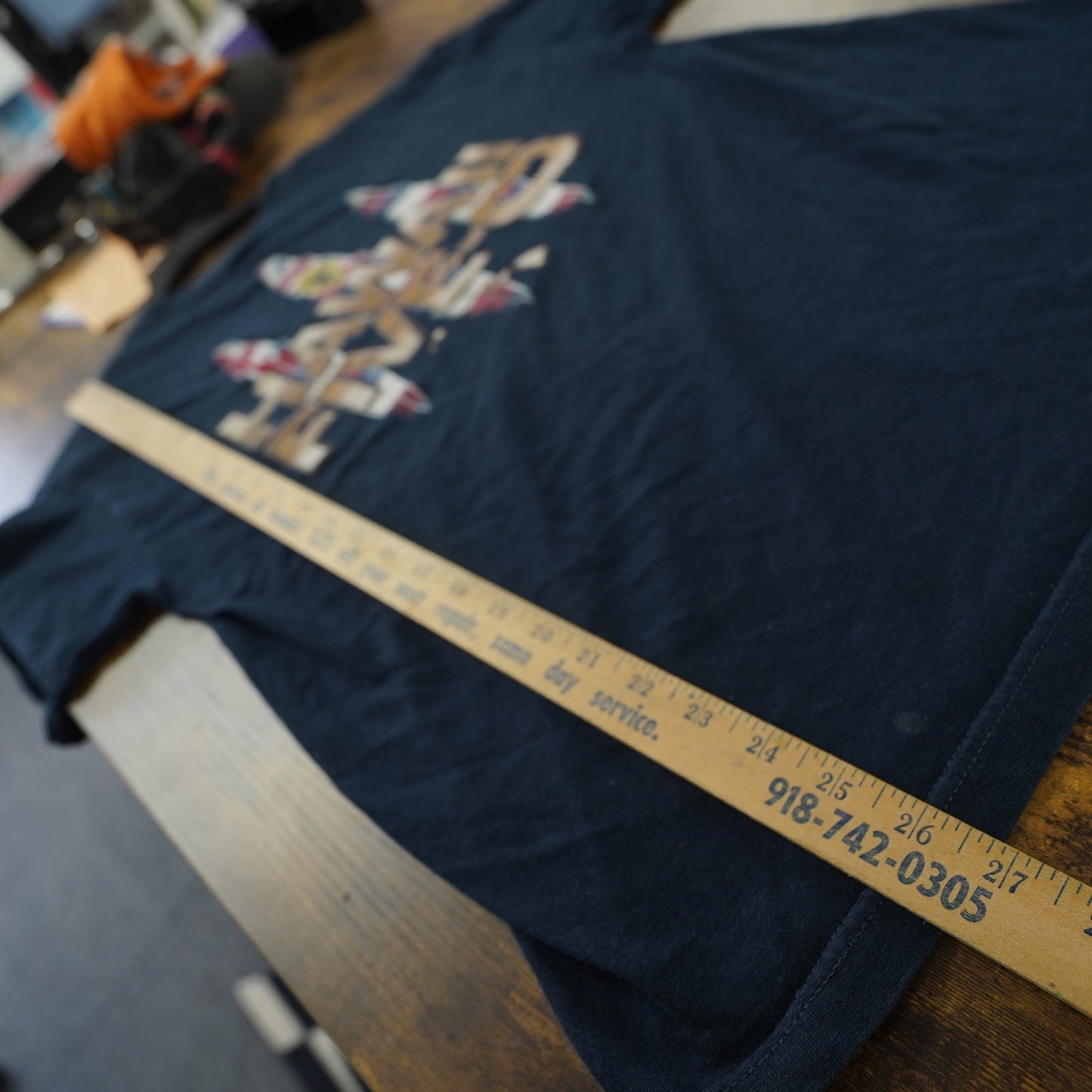 (M) Hawaii Five-O Y2K TV Show Promotional Surf T-Shirt Men's M Blue 2000s Retro
