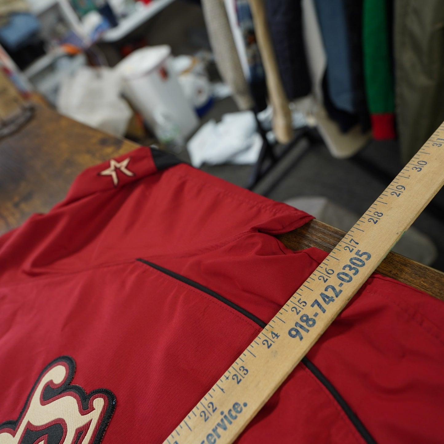 (XL) Vintage Houston Astros Y2K Majestic 1/4 Zip Windbreaker Jacket Sewn Men's XL Red