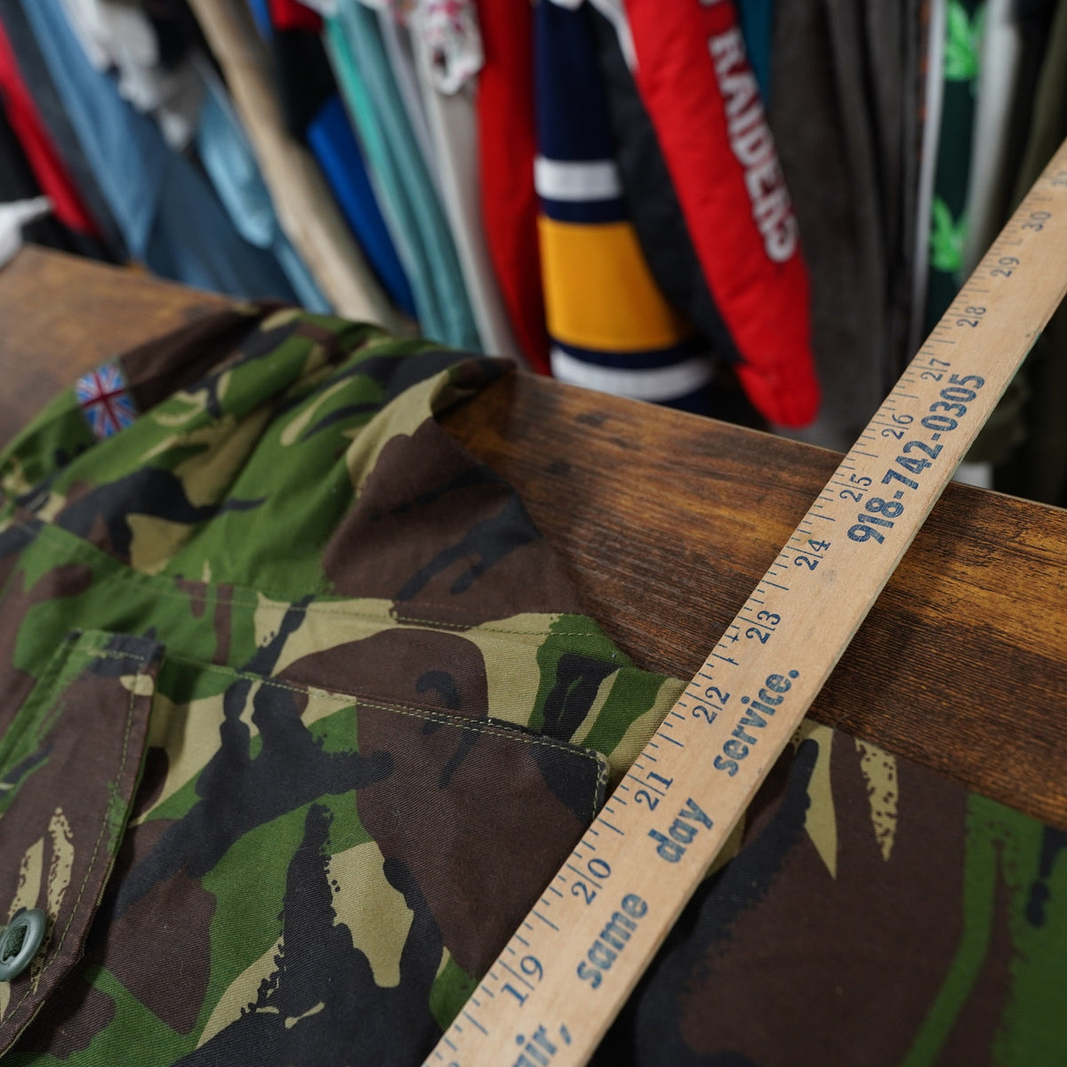(M) Vintage British Army Soldier 95 Woodland Camo DPM Combat Shirt Jacket Men's M