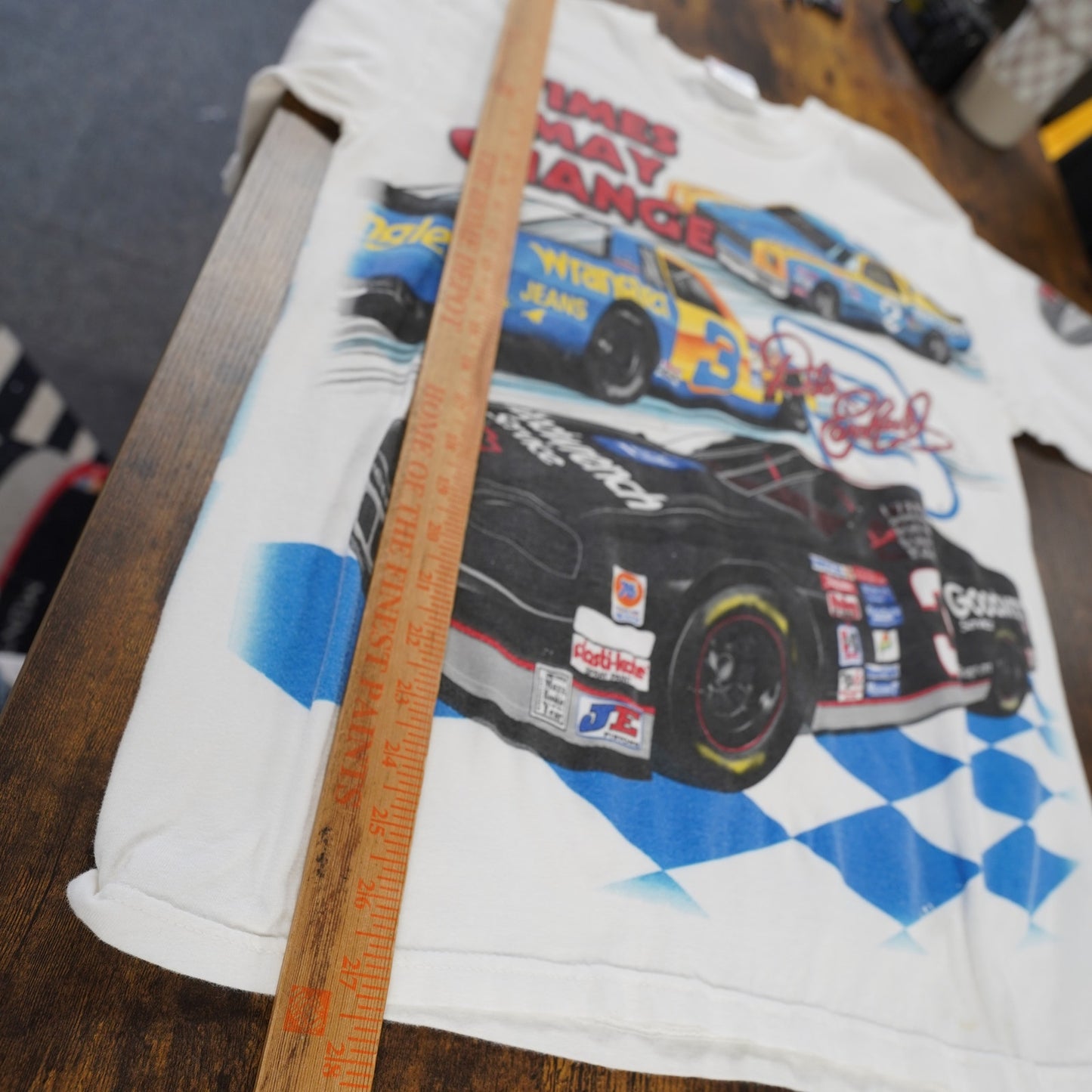 (M) Vintage Dale Earnhardt Sr. Nascar T-Shirt Men's M Chase Authentic White Racing