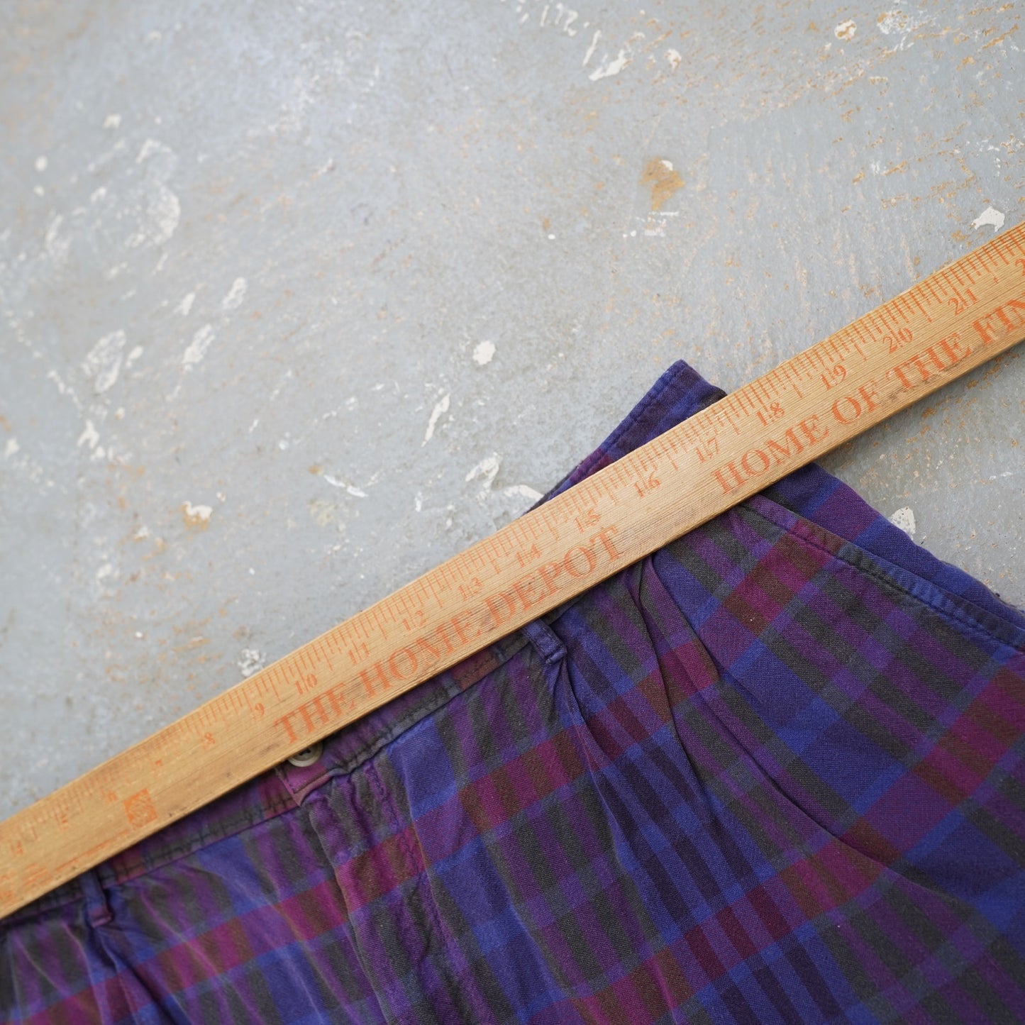 (Sz. 36) Vintage 90s Brooks & Brothers Golf Chino Shorts Plaid Purple Men's 36 Preppy