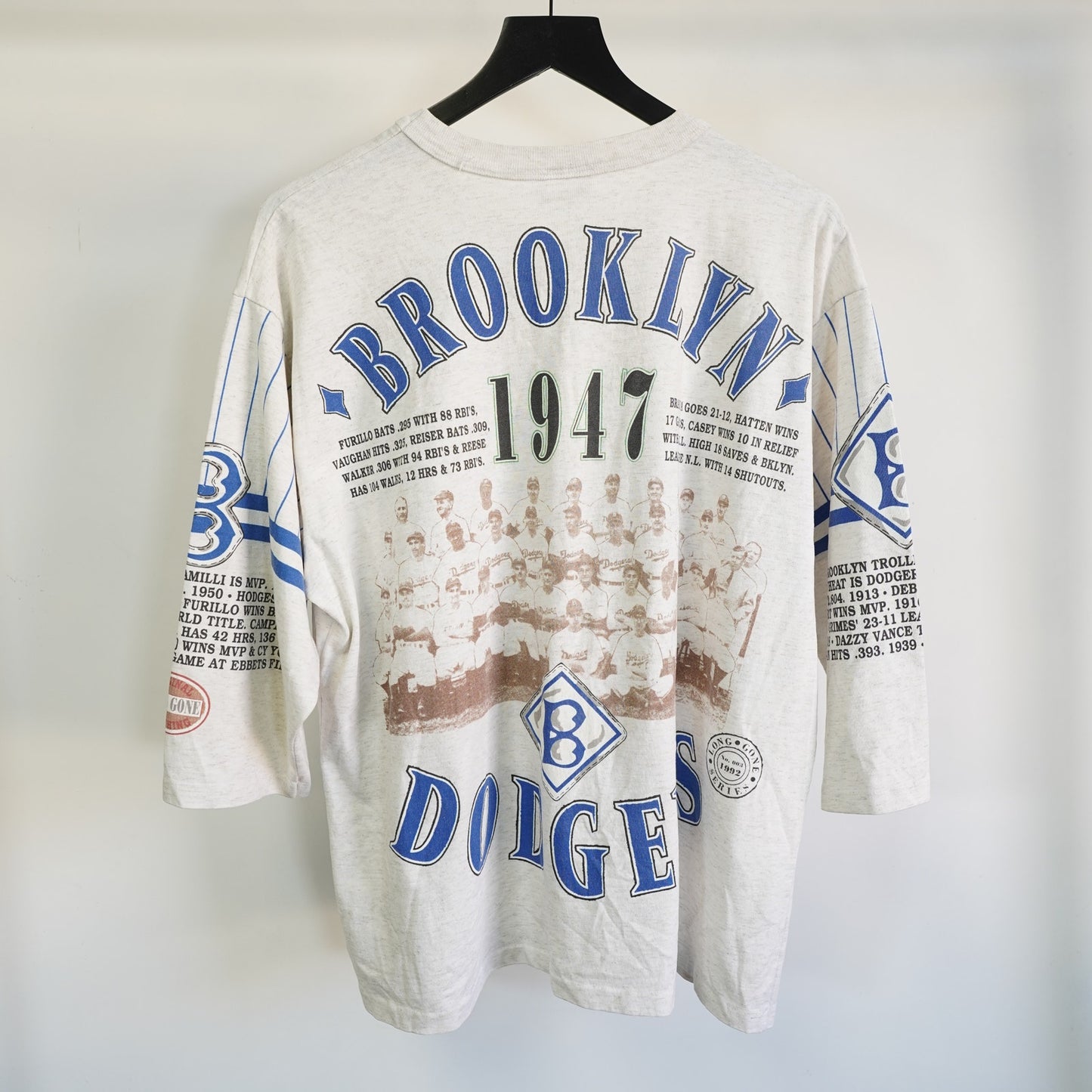 (XL) Vintage Brooklyn LA Dodgers Long Gone Cooperstown Collection T-Shirt Men's XL
