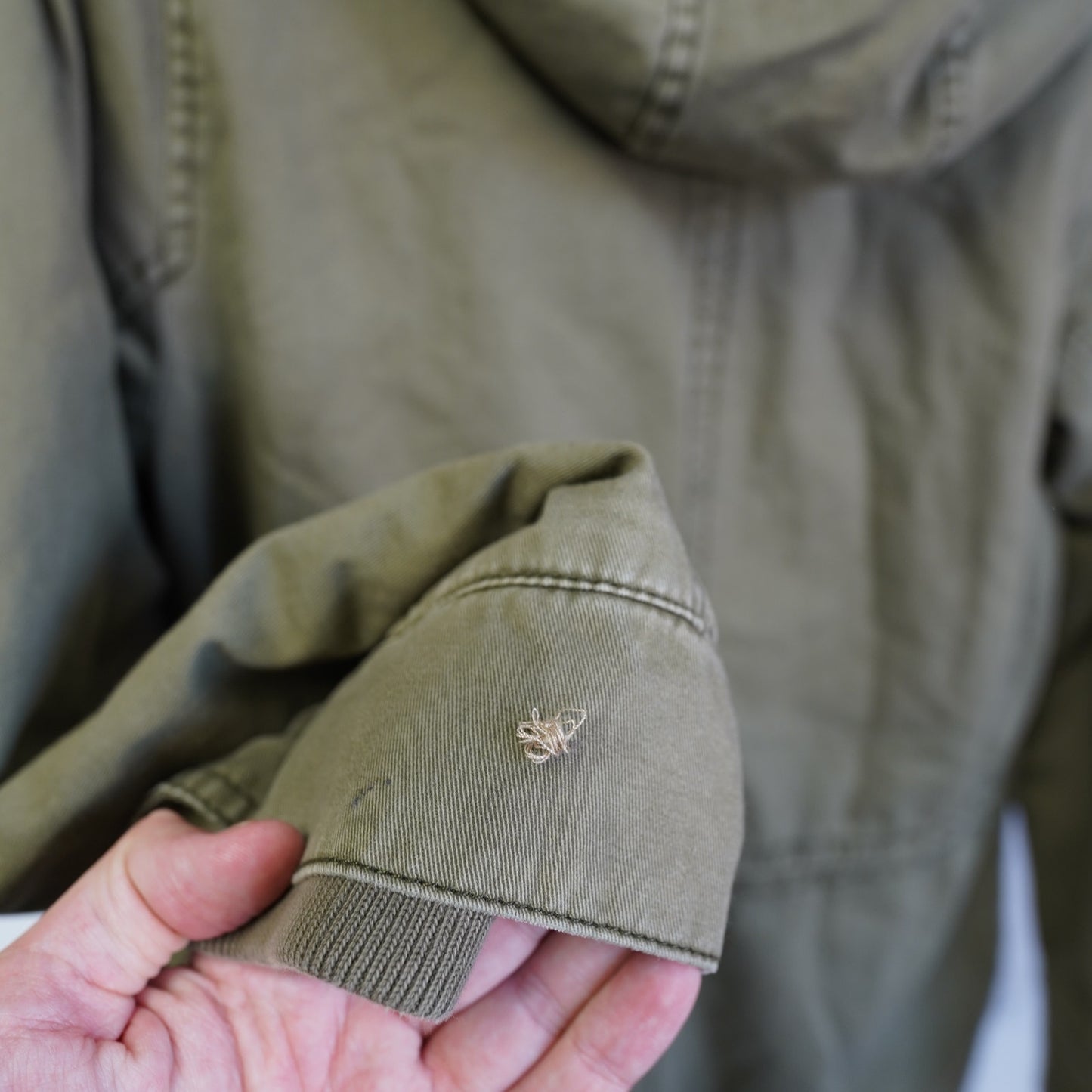 (Women's M) Vintage Abercrombie & Fitch Military Jacket Sherpa Lined Women's M Green Y2K