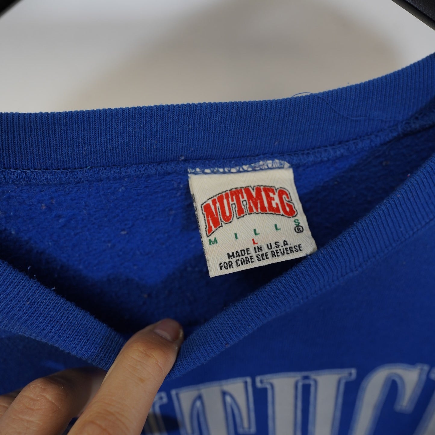 Men's L Vintage University of Kentucky Wildcats Nutmeg Mills 90s Sweatshirt UK